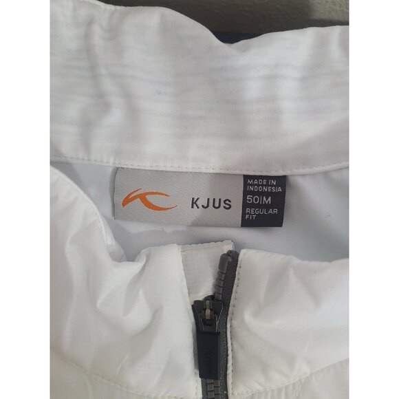 NWT KJUS Men’s Retention Vest White Size 50 Quilted Full Zip Company Embroidery - Picture 3 of 11